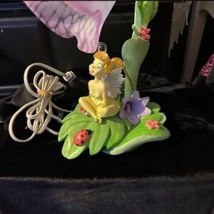 Vintage Disney Tinkerbell bedroom Leaf Lamp